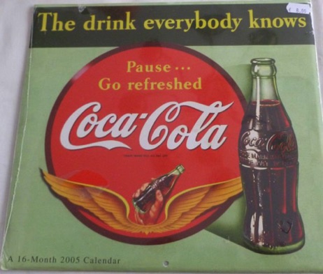 2303-2 € 10,00 coca cola kalender 2005